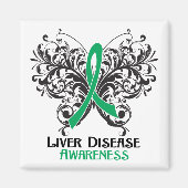 Leverziekte - Boterfly Magneet (Voorkant)