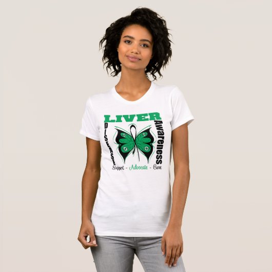 Leverziekte - Boterfly T-shirt (Voorkant volledig)