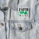 Leverziekte Faith Love Cure Vierkante Button 5,1 Cm (In situ)