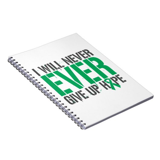 Leverziekte Ik zal nooit de hoop opgeven Notitieboek (Rechterzijde)