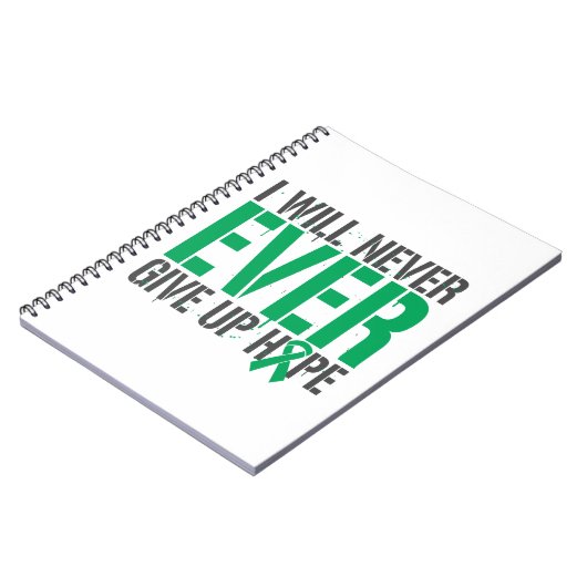 Leverziekte Ik zal nooit de hoop opgeven Notitieboek (Linkerzijde)