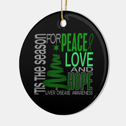 Leverziekte Kerstmis 1 Ornament (Links)