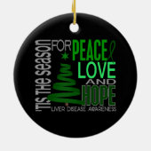 Leverziekte Kerstmis 1 Ornament (Achterkant)