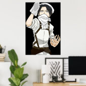 Levi-aanval reinigen op Titan Poster (Thuiskantoor)
