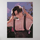 Levi Ackerman By Golden Peach Poster (Voorkant)