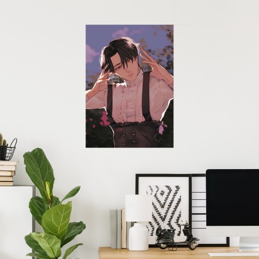 Levi Ackerman By Golden Peach Poster (Thuiskantoor)