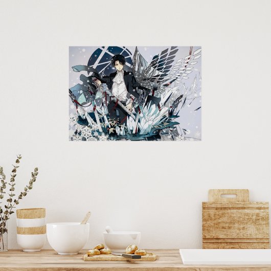 Levi Ackerman Poster (Keuken)