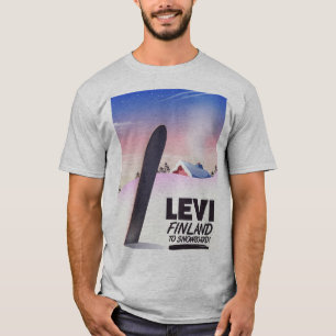 Levi Finland Reisposter voor instapkaarten T-shirt