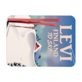 Levi, Finland ski reisposter Magneet (Horizontaal)
