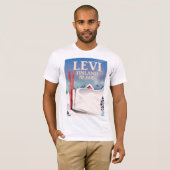 Levi, Finland ski-reisposter T-shirt (Voorkant volledig)