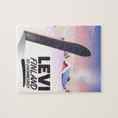 Levi Finland Snowboarden reisposter Legpuzzel (Horizontaal)