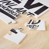 Levi Finland Snowboarden reisposter Legpuzzel (Zijkant)