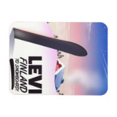 Levi Finland Snowboarden reisposter Magneet (Horizontaal)
