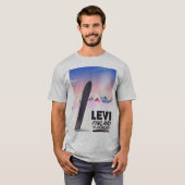 Levi Finland Snowboarden reisposter T-shirt (Voorkant volledig)