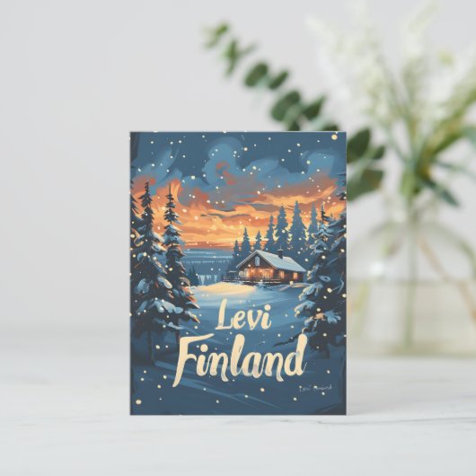Levi Finland Vintage Kunst Briefkaart (Staand voorkant)