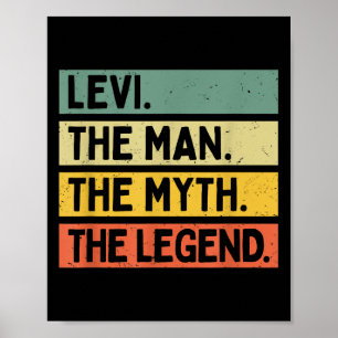 Levi het Man De mythe De legende Funny personalise Poster