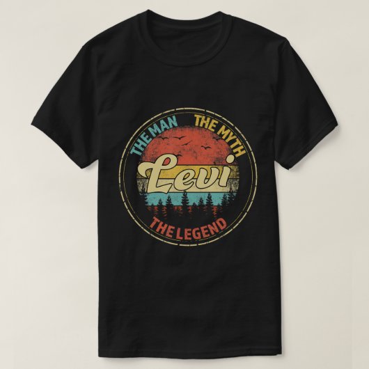 Levi het Man de mythe de Legende Mannen gepersonal T-shirt (Design voorkant)