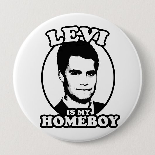 Levi is mijn Homeboy Ronde Button 4,0 Cm (Voorkant)