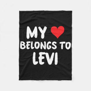 Levi - Mijn Hart Hoort Bij Levi - Liefde Fleece Deken