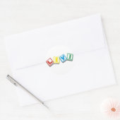 Levi Ronde Sticker (Envelop)