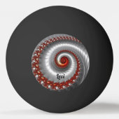 LEVI ~ Silver Shell ~ Fractal Design ~ Pingpongbal (Achterkant)
