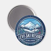 Levi Ski Resort Finland Magneet (Voorkant / Achterkant)