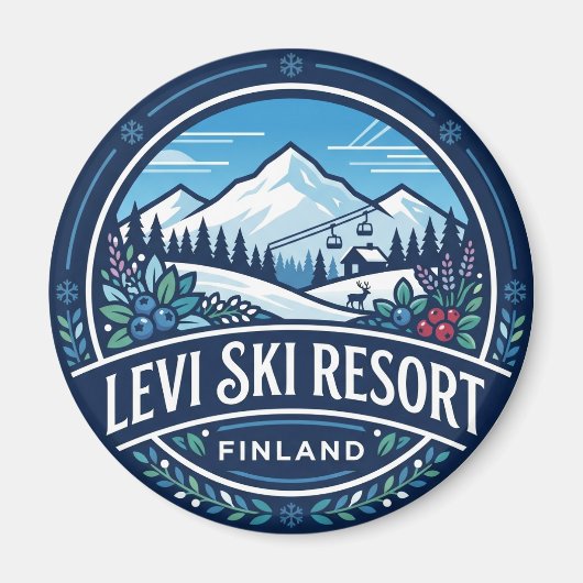 Levi Ski Resort Finland Magneet (Voorkant)