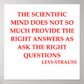 LEVI-strauss quote Poster (Voorkant)