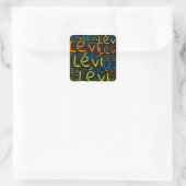 Levi Vierkante Sticker (Tas)