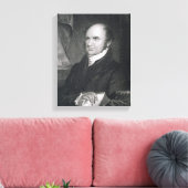 Levi Woodbury, gegraveerd door Robert E. WhiteChur Canvas Afdruk (Insitu (Woonkamer))