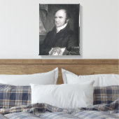 Levi Woodbury, gegraveerd door Robert E. WhiteChur Canvas Afdruk (Insitu (Slaapkamer))