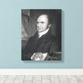 Levi Woodbury, gegraveerd door Robert E. WhiteChur Canvas Afdruk (Insitu (Houten vloer))