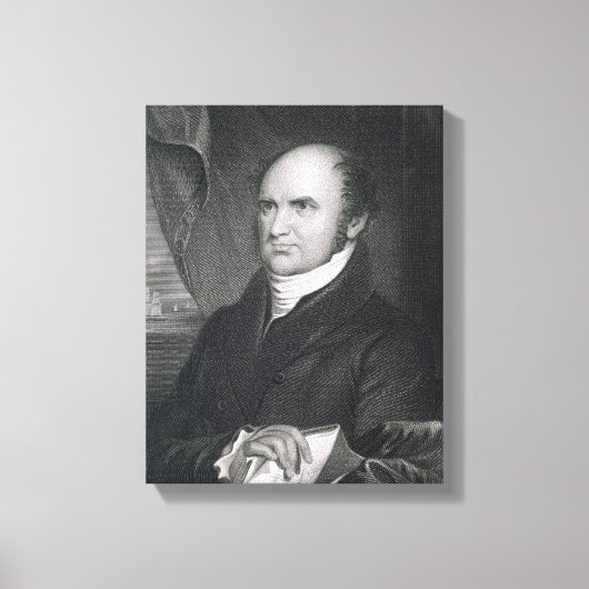 Levi Woodbury, gegraveerd door Robert E. WhiteChur Canvas Afdruk (Voorkant)