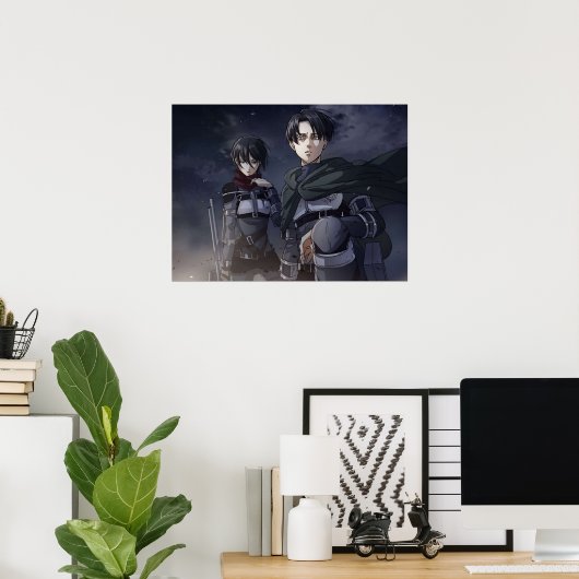 Levi x Mikasa Poster (Thuiskantoor)