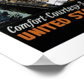 Leviathan Aft Uitzicht van United States Line Poster (Hoek)