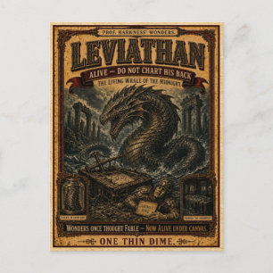 Leviathan, Antiek Circusmonster Briefkaart