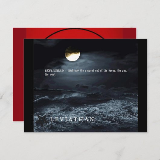 LEVIATHAN BRIEFKAART (Voorkant / Achterkant)