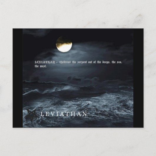 LEVIATHAN BRIEFKAART (Voorkant)