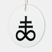 Leviathan Cross Keramisch Ornament (Links)