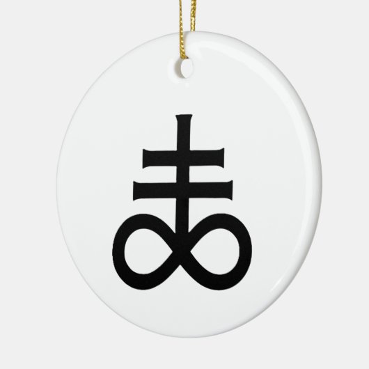 Leviathan Cross Keramisch Ornament (Links)