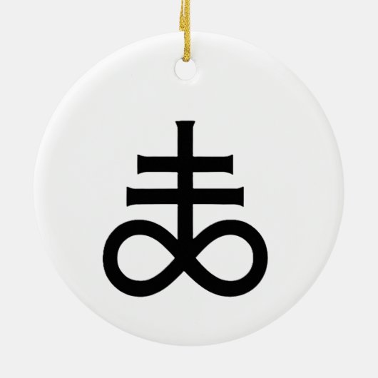 Leviathan Cross Keramisch Ornament (Achterkant)