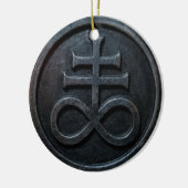 Leviathan Cross Keramisch Ornament (Links)