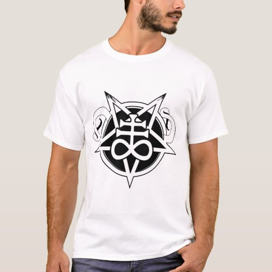 Leviathan Cross Pentagram en tentakels linkerhand T-shirt (Voorkant)