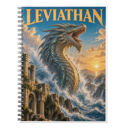 Leviathan, Gotische Fantasy-Monster Notitieboek (Voorkant)