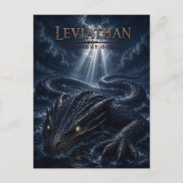 Leviathan Middernacht Oceaan Donkere Bioscoop Briefkaart