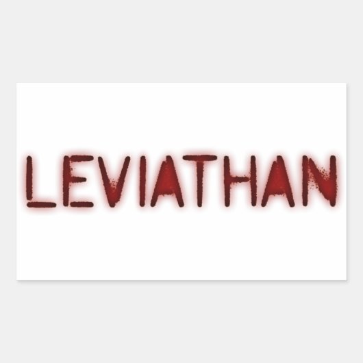 Leviathan Rechthoekige Sticker (Voorkant)