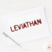 Leviathan Rechthoekige Sticker (Envelop)