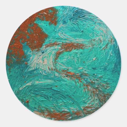 Leviathan Ronde Sticker (Voorkant)