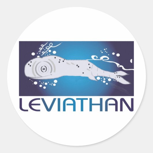 Leviathan Ronde Sticker (Voorkant)