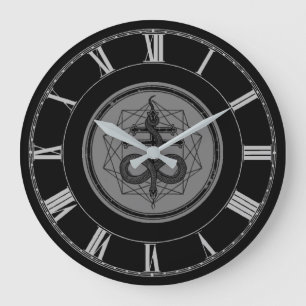 Leviathan's cross-GROTE WALL CLOCK Grote Klok